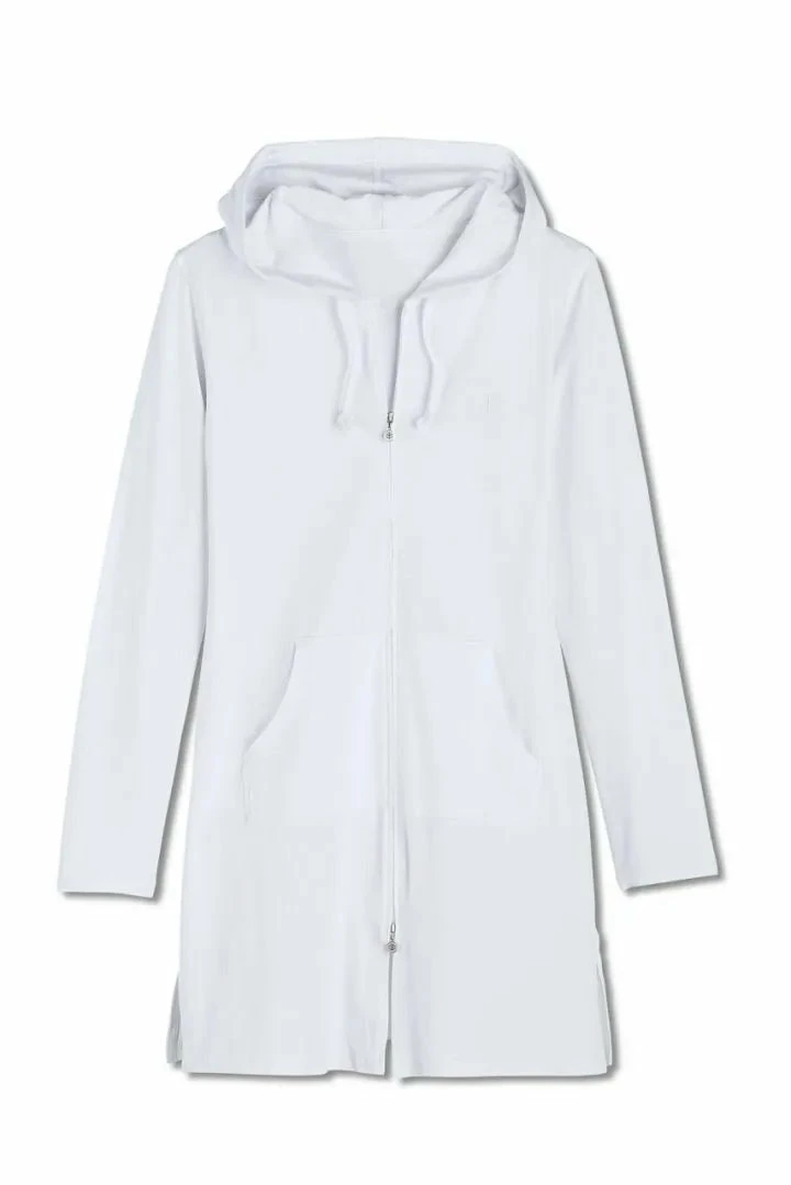 New ๐ Coolibar - Cabana Hoodie - White ๐ 4 Coolibar - Cabana Hoodie - White