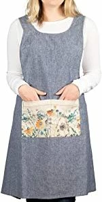 Best Pirce π Demdaco - Meadow Flowers Denim Blue One Size Cotton Fabric Kitchen Front Pocket Apron Kitchen & Home β 8 Demdaco - Meadow Flowers Denim Blue One Size Cotton Fabric Kitchen Front Pocket Apron Kitchen & Home