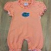 Creative Knitwear - Puff Sleeve Romper - UF Gators Baby