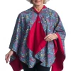 RainCaper- Berry-Swirl Dots Tavel Cape