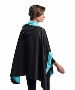 RainCaper- Black/Sky Blue Travel Cape Apparel & Accessories