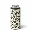 Swig Life Skinny Can Cooler- Luxy Leopard Drinkware