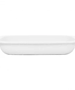 Kitchen & Home Golden Rabbit- White Rectangular Baking Pan