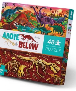 Crocodile Creek - Above + Below 48 Piece Dinosaur World Puzzle