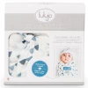 Lulujo Hello World Newborn Set- Navy Triangles Baby