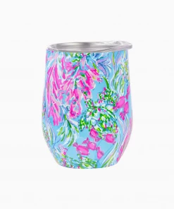 Lilly Pulitzer Stemless Tumbler - Amalfi Blue Best Fishes Drinkware