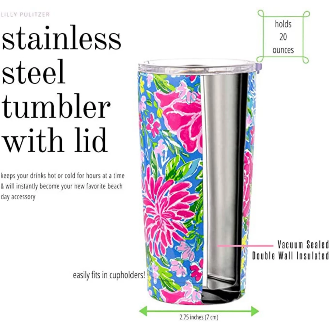 Outlet ๐ฅ Lilly Pulitzer 20 Oz. Stainless Steel Tumbler - Bunny Business Drinkware ๐ 4 Lilly Pulitzer 20 Oz. Stainless Steel Tumbler - Bunny Business Drinkware