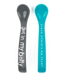 Bella Tunno Spoon Set - Get In My Belly/Alexa Where's My Food? Baby