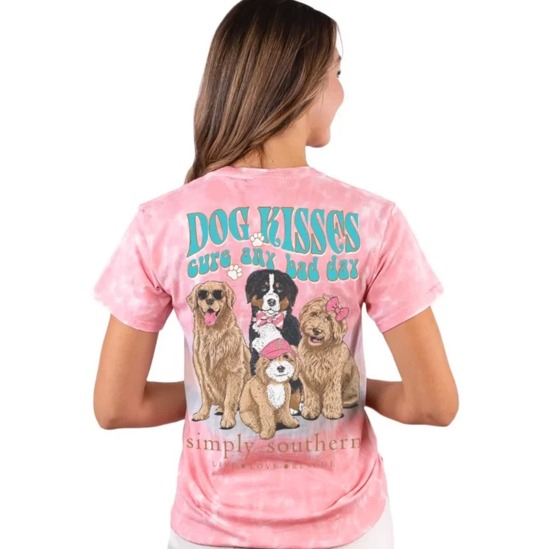 Top 10 🔥 Simply Southern - 🦮 Dog Kisses Cure Any Bad Day - Short Sleeve New Arrivals 😍 3 Simply Southern - Dog Kisses Cure Any Bad Day - Short Sleeve New Arrivals