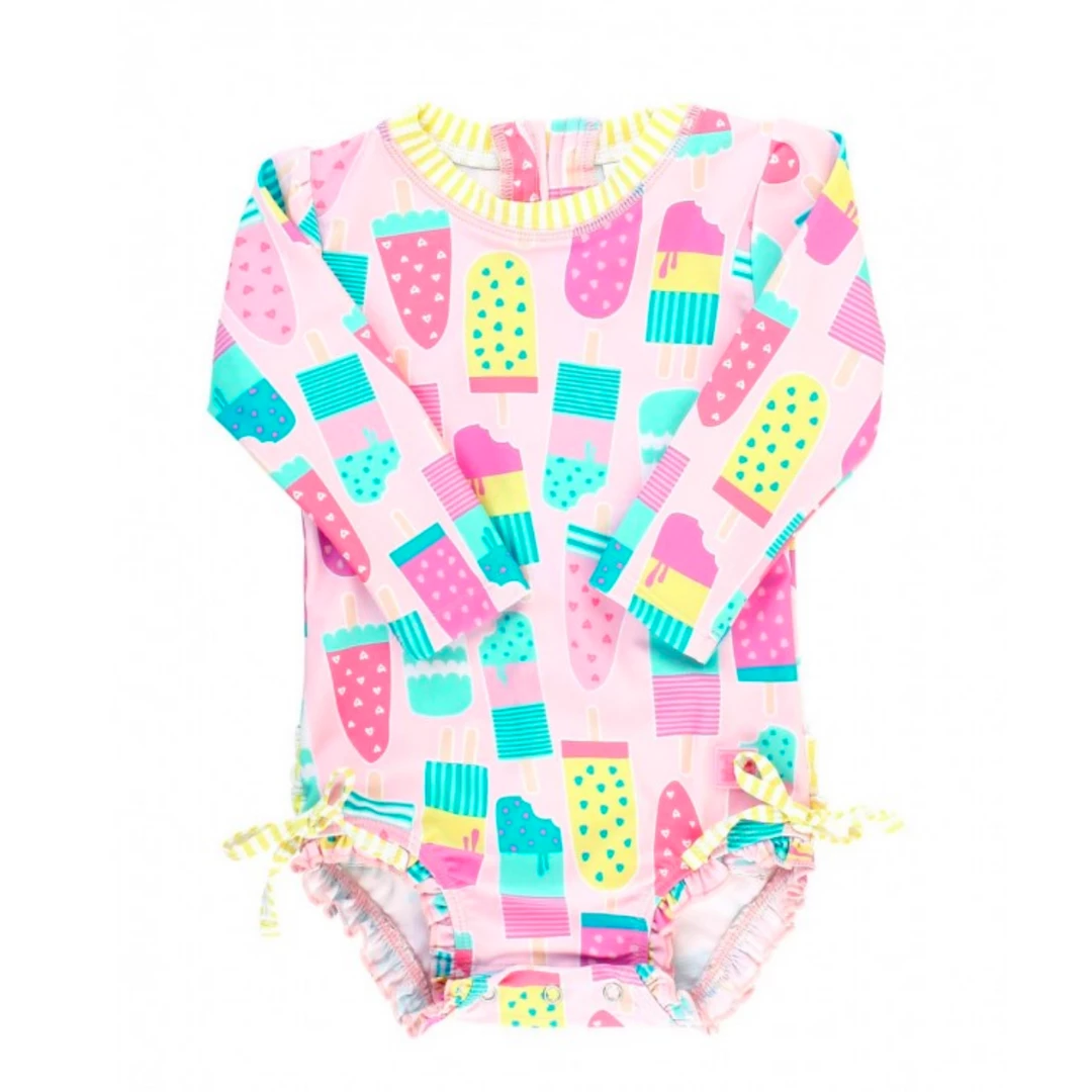 Wholesale 🌟 Ruffle Butts -Ice Cream Social One Piece Bathing Suit New Arrivals 🥰 3 Ruffle Butts -Ice Cream Social One Piece Bathing Suit New Arrivals