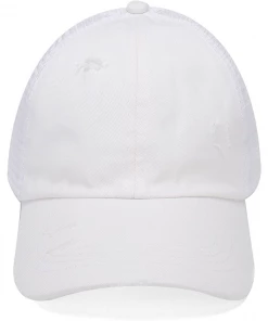 CC Beanie Apparel & Accessories High Ponytail Hat- White/White