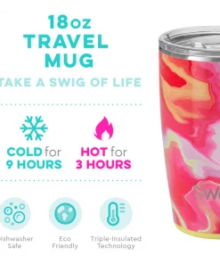 New Arrivals Swig Life- Travel Mug - Pink Lemonade