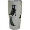 Serengeti Dog Tumbler - Black Labrador Drinkware