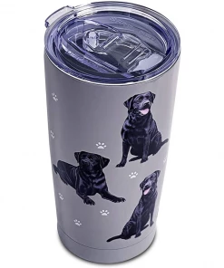 Serengeti Dog Tumbler - Black Labrador Drinkware
