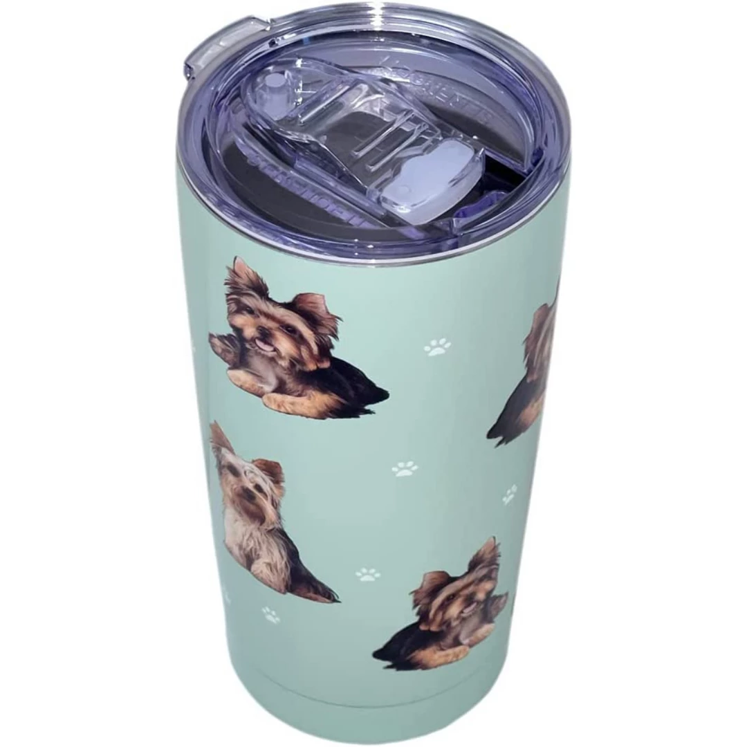 New 🌟 Serengeti 🐕 Dog Tumbler - Yorkie 🥰 4 Serengeti Dog Tumbler - Yorkie