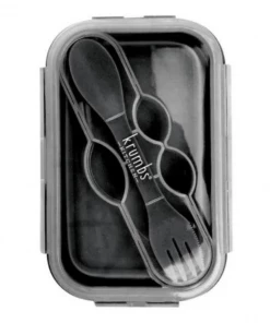 Krumbs Kitchen - Silicone Lunch Container - Black