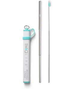 SwigLife Drinkware Swig Life Telescopic Stainless Steel Straw Set