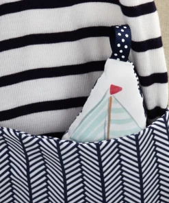 Buy ๐คฉ Demdaco - Mommy & Me Activity Scarf - Blue & White ๐ 10 Demdaco - Mommy & Me Activity Scarf - Blue & White