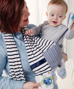 Buy ๐คฉ Demdaco - Mommy & Me Activity Scarf - Blue & White ๐ 11 Demdaco - Mommy & Me Activity Scarf - Blue & White