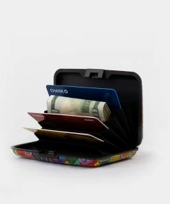 Monarque RFID Wallet- Painted Poppies