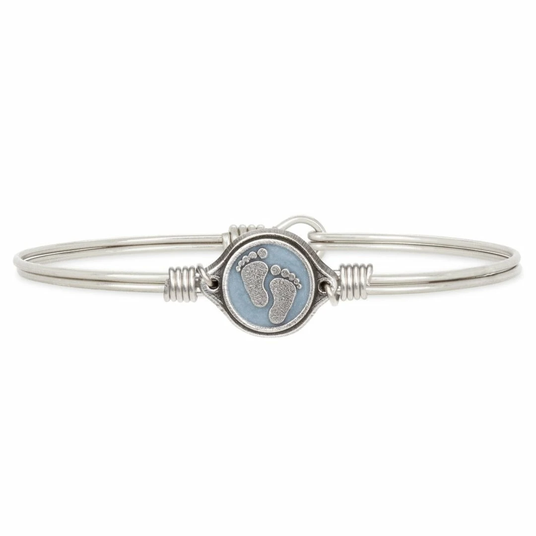 Best reviews of π Your Heart's Desire Baby Luca+Danni- Little Footsteps Blue Bangle Bracelet π 5 Your Heart's Desire Baby Luca+Danni- Little Footsteps Blue Bangle Bracelet