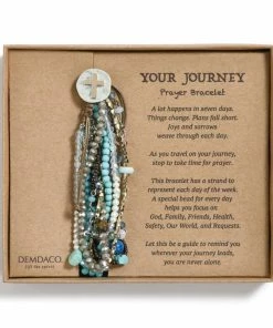 Demdaco Your Journey Prayer Bracelet- Turquoise Inspirational