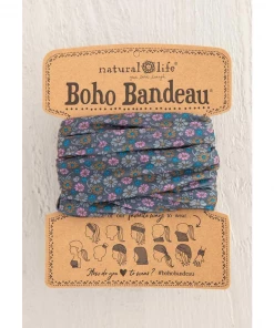 Natural Life Boho Bandeau- Grey Daisy Floral