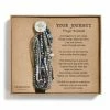 Demdaco Inspirational Your Journey Prayer Bracelet- Grey