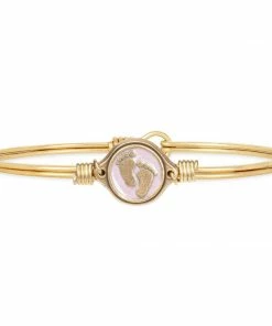 Your Heart's Desire Luca+Danni- Little Footsteps Pink Bangle Bracelet Baby